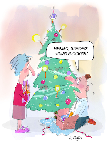 Cartoon: Frohe Weihnachten (medium) by droigks tagged weihnachten,gaben,gabentisch,geschenke,weihnachtsgeschenke,droigks,socken,enttäuschung,no,go,tabu,weihnachten,gaben,gabentisch,geschenke,weihnachtsgeschenke,droigks,socken,enttäuschung,no,go,tabu