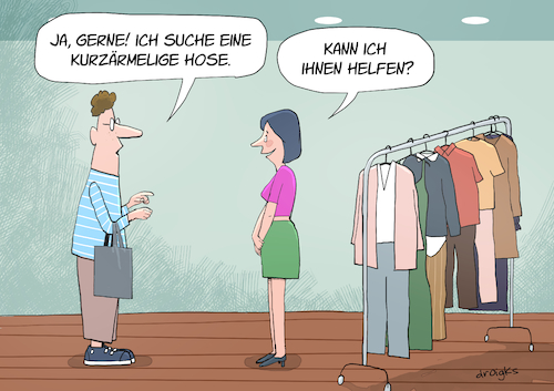 kurzärmelige Hose