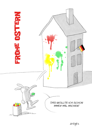 Cartoon: Ostern 2024 (medium) by droigks tagged ostern,osterhase,vandalismus,protest,aktion,widerstand,randale,letzte,generation,aktionismus,ampel,regierung,deutschland,katastrophe,zerstörung,wirtschaft,ostern,osterhase,vandalismus,protest,aktion,widerstand,randale,letzte,generation,aktionismus,ampel,regierung,deutschland,katastrophe,zerstörung,wirtschaft