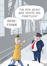 Cartoon: DB Reform (small) by droigks tagged pünktlichkeitsziele,bahn,erfolgsspur,droigks,modernisierung,reformpaket,deutsche,ag,reisende,schaffner,bahnhof,schiene,systemrelevant,systemrelevanz