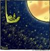 Cartoon: Bunny clipse of the moon (small) by GBowen tagged eclipse,moon,happy,humor,cartoon,lunar