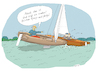 Cartoon: Epoxy (small) by darkplanet tagged segeler,boot,crash,holzboot,jolle,sailing,schaden,kaputt,unfall,schuld