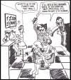 Cartoon: The Troll The Floozy His Barber (small) by Tzod Earf tagged describbles,skewretch,cartoon,gollum,scarlet,johanson,sweeney,todd,the,joker