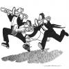 Cartoon: Le Rugby Et Sa Musique (small) by Clive Collins tagged rugby,music