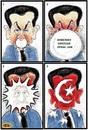 Cartoon: sarkozy in red (small) by mussaygin tagged sarkozy,in,red