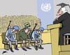Cartoon: Mladic in Haag (small) by Ballner tagged mladic,haag,yugoslavia,serbia,srebrenica,un