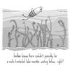 Cartoon: lake (small) by birdbee tagged birdbee lake swim imagine monster tentacles water weed