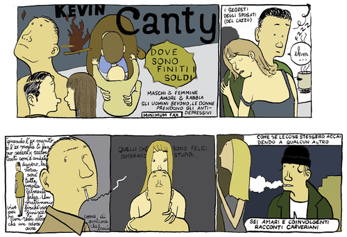 Cartoon: kevin canty (medium) by marco petrella tagged writers