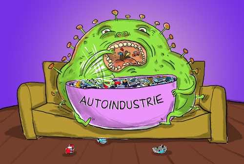 Cartoon: autoindustrie bricht ein (medium) by leopold maurer tagged autoindustrie,einbruch,corona,covid,19,krise,wirtschaft,auto,arbeitsplätze,deutschland,autoindustrie,einbruch,corona,covid,19,krise,wirtschaft,auto,arbeitsplätze,deutschland