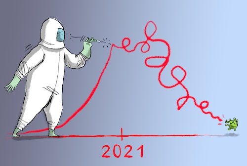 Cartoon: corona impfstoff (medium) by leopold maurer tagged corona,covid,impfstoff,2020,2021,corona,covid,impfstoff,2020,2021