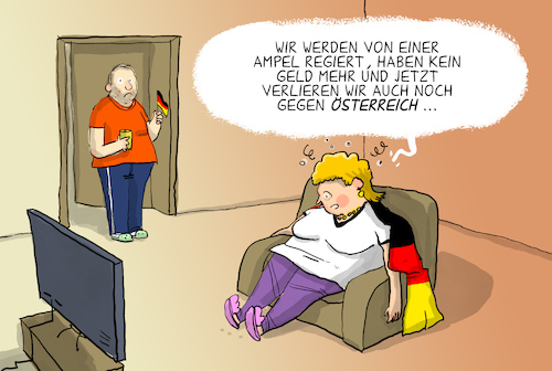 Cartoon: Deutschland in der Krise (medium) by leopold maurer tagged deutschland,krise,dfb,fussball,haushaltssperre,finanzen,schulden,ampel,regierung,gruene,spd,fdp,haushalt,cdu,csu,afd,umfragen,angst,oesterreich,leopold,maurer,cartoon,karikatur,deutschland,krise,dfb,fussball,haushaltssperre,finanzen,schulden,ampel,regierung,gruene,spd,fdp,haushalt,cdu,csu,afd,umfragen,angst,oesterreich,leopold,maurer,cartoon,karikatur