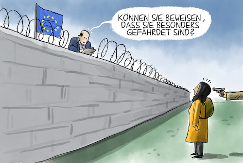 Cartoon: Festung Europa (medium) by leopold maurer tagged eu,europa,afghanistan,krieg,taliban,frauenrechte,fluechtlinge,asyl,festung,zaeune,gefaehrdet,aufnahme,bedrohung,eu,europa,afghanistan,krieg,taliban,frauenrechte,fluechtlinge,asyl,festung,zaeune,gefaehrdet,aufnahme,bedrohung