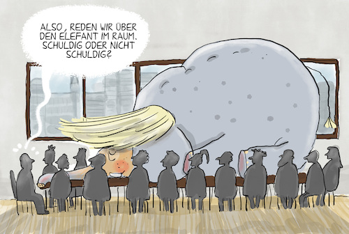 Cartoon: Jury berät im Trump Prozess (medium) by leopold maurer tagged trump,schweigegeld,pornostar,stormy,daniels,jury,geschworene,zwölf,beraten,schuld,unschuld,strafe,prozess,anwalt,schlussplädoyer,elefant,raum,schuldspruch,ex,präsident,usa,donald,leopold,maurer,karikatur,cartoon,trump,schweigegeld,pornostar,stormy,daniels,jury,geschworene,zwölf,beraten,schuld,unschuld,strafe,prozess,anwalt,schlussplädoyer,elefant,raum,schuldspruch,ex,präsident,usa,donald,leopold,maurer,karikatur,cartoon