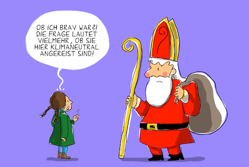 Cartoon: klimaneutraler nikolaus (medium) by leopold maurer tagged nikolaus,klima,neutral,kind,greta,thunberg,nikolaus,klima,neutral,kind,greta,thunberg