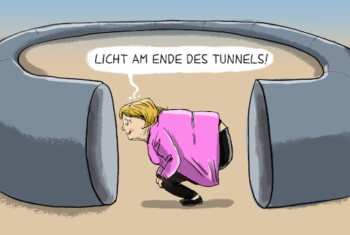 Merkel Licht am Ende des Tunnels