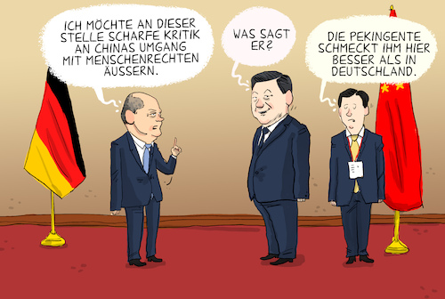 Scholz bei Xi