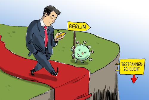 Cartoon: söder testpanne (medium) by leopold maurer tagged söder,bayern,testpanne,corona,kanzlerschaft,söder,bayern,testpanne,corona,kanzlerschaft