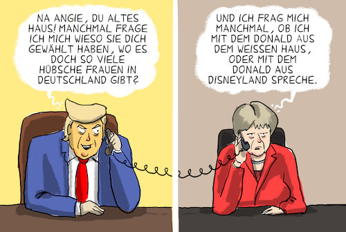 trump mobbt merkel