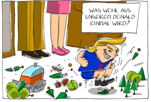 Cartoon: trump naturschutzgebiete (medium) by leopold maurer tagged trump,usa,naturschutzgebiete,verkleinern,utah,donald,eltern,zerstörung,umwelt,trump,usa,naturschutzgebiete,verkleinern,utah,donald,eltern,zerstörung,umwelt