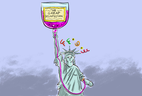 Cartoon: trumps desinfektionsidee (medium) by leopold maurer tagged trump,usa,injektion,infusion,desinfektionsmittel,corona,krise,freiheitsstatue,strategie,idee,präsident,trump,usa,injektion,infusion,desinfektionsmittel,corona,krise,freiheitsstatue,strategie,idee,präsident