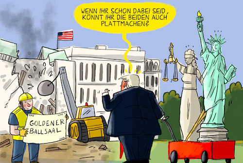 Trumps goldener Ballsaal Trumps goldener Ballsaal