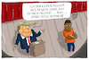 Cartoon: trump rassist (small) by leopold maurer tagged trump,usa,präsident,rassismus,schwarz,weiss