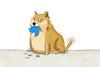 Cartoon: Twitter mit Dogecoin-Logo (small) by leopold maurer tagged twitter,logo,dogecoin,bitcoin,kryptowährung,elon,musk,nachrichtendienst,fehlentscheidungen,clown,jammer,investor,tesla,aktien,geschäft,trump,journalisten,leopold,maurer,karikatur,cartoon