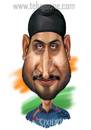 Cartoon: Harbhajan Singh (small) by jagdishbhawsar tagged harbhajan,singh,cricket