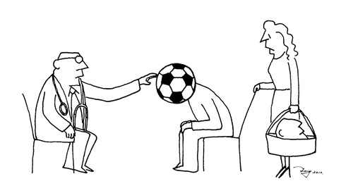 Cartoon: football fan (medium) by TTT tagged tang,football,fan
