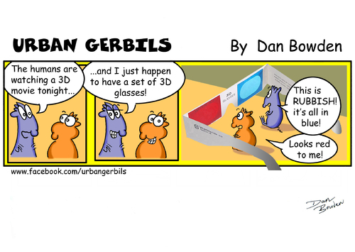 Cartoon: Urban Gerbils 3D (medium) by Danno tagged funny,humor,urban,gerbils,comic,strip,cartoon