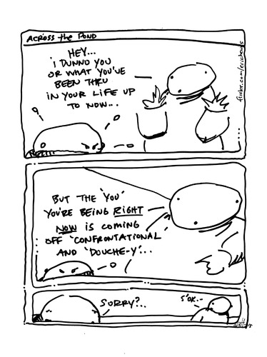 Cartoon: YOU (medium) by ericHews tagged control,emotional,mirroring,confrontational,douche,jerk,killjoy,creepy