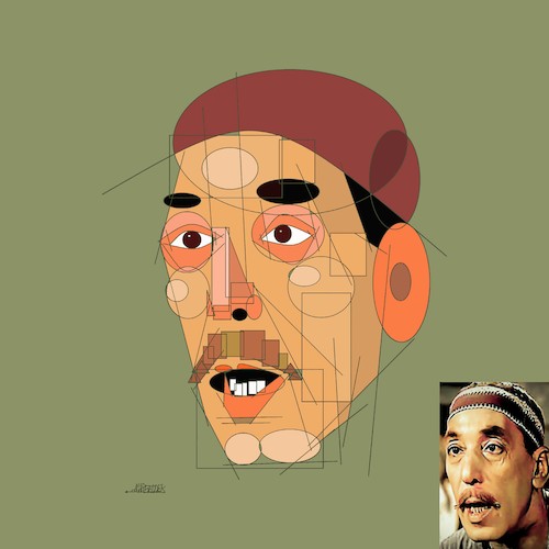 Cartoon: Hassan al-Baroudi (medium) by omar seddek mostafa tagged egyptian,actor