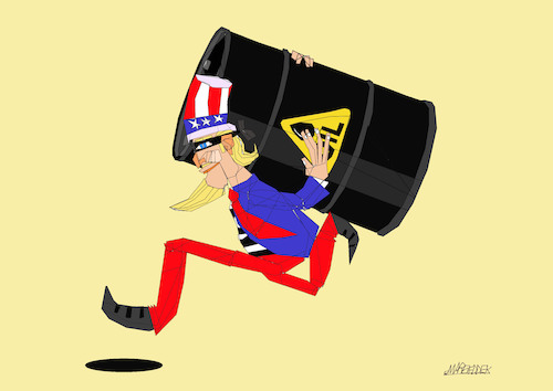 Cartoon: oil (medium) by omar seddek mostafa tagged oil