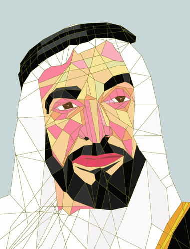 Cartoon: Sheikh Zayed (medium) by omar seddek mostafa tagged zayed