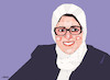 Cartoon: Dr. Hala Zayed (small) by omar seddek mostafa tagged hala,zayed