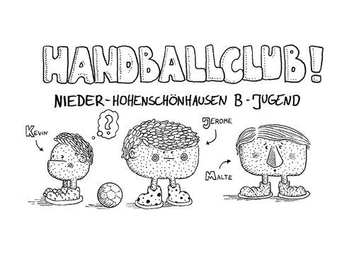 Cartoon: B-Jugend (medium) by cosmo9 tagged sport,handball,jugend