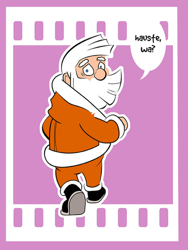 Cartoon: Santa 2014-4 (medium) by cosmo9 tagged santa,weihnachten,ende