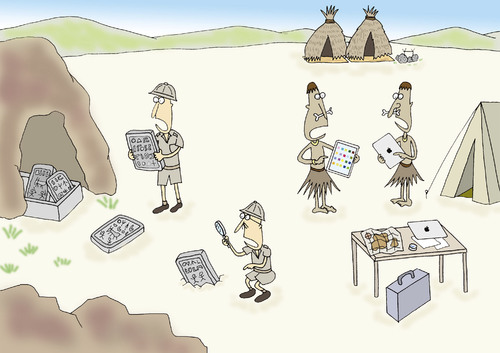 Cartoon: Tablet (medium) by joruju piroshiki tagged tablet,pad,ipad,tablet,pad,ipad,technik,technologie