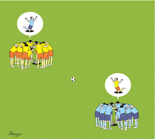 Cartoon: Trap (medium) by joruju piroshiki tagged trap,football,sports,roundness,trap,football,sports,roundness