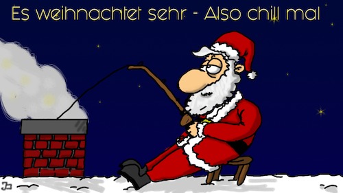 Cartoon: es Weihnacht sehr (medium) by Grikewilli tagged weihnachten,stress,schornstein,dezember,weihnachtsmann,geschenke,grillen,heiß,rauch,kamin,schenken,weihnachtlich,chrisskind