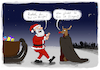 Cartoon: Rudolf als Vampir (small) by Grikewilli tagged weihnachten rudolf halloween vampir dracula nacht fliegen weihnachtsmann
