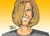 Cartoon: Facebook avatar- Tracey (small) by Mike Spicer tagged mike spicer facebook avatar colour cartoon caricature