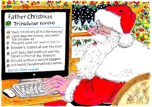 Cartoon: Father Xmas (medium) by Ken tagged xmas,xmas