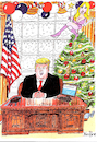 Cartoon: Trump at Christmas (small) by Ken tagged politics