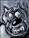 Cartoon: The Beating of His Hideous Heart (small) by Milton tagged horror,terror,fright,cat,poe,expression,face