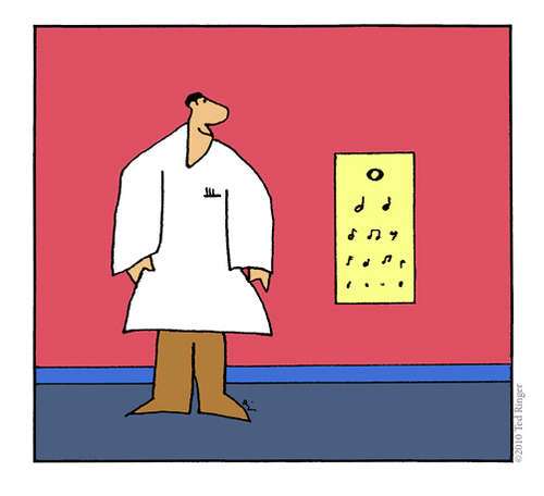 Cartoon: Optometrist (medium) by ringer tagged eyes,optometrist,music