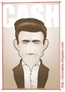 Cartoon: Johnny Cash (small) by Freelah tagged johnny,cash