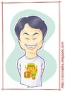Cartoon: Shigeru Miyamoto (small) by Freelah tagged nintendo mario bros donkey kong the legend of zelda star fox zero
