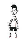 Cartoon: 8 Özil (small) by fubu tagged mesut özil germany deutschland wm worldcup world cup 2010 weltmeisterschaft fussball soccer
