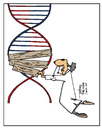 Cartoon: DNA (small) by Justinas tagged dna
